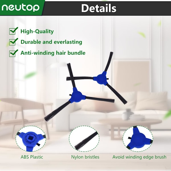 Reservedeler Kompatibel med eufy Robovac 11S Max,15C Max,30C Max, G30, G30 Edge,G30 Hybrid, Robotstøvsuger Tilbehør, 1 Rullende Børste 3 HE