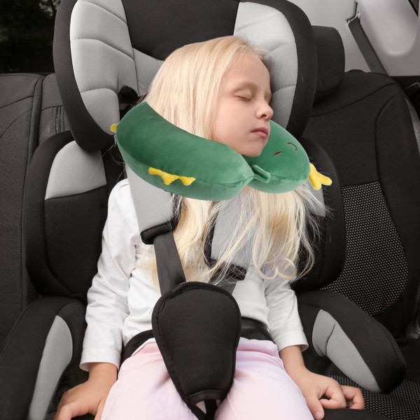 Pute Cartoon Dyr Nakkestøtte Pute 30 * 30cm Memory Foam Nakkepute U-formet Elastisk Barn Reisepute Bærbar U-formet Pude for B 30*30cm