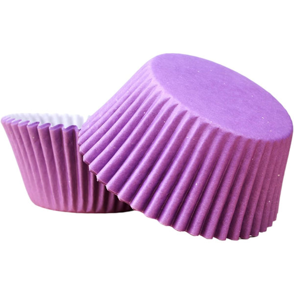ple Små Papir Cupcake Cases Bagekopper, Fedtsikre Cupcake Cases til Bagning, Mini Muffin Wrappers Cases Muffin Cups Cupcake Liner Bulk, Papir Bakin Purple