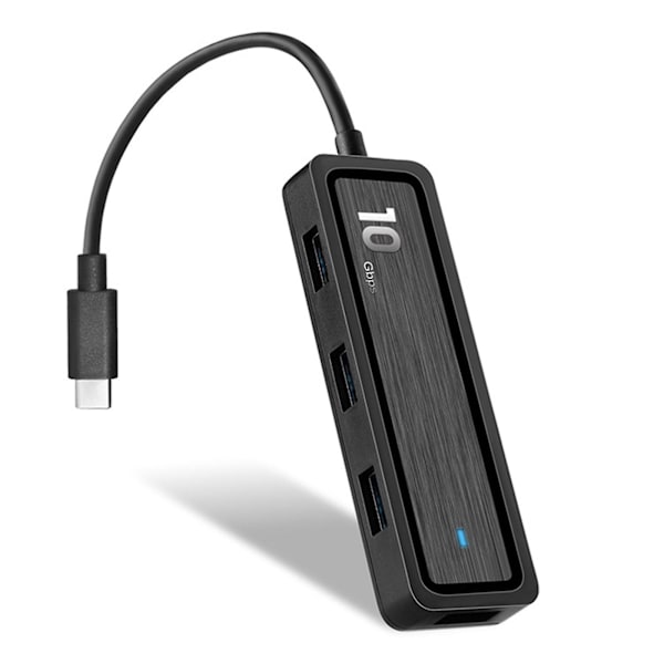 Usb-keskitin / Type-c-keskitin tukee Usb 3.1 Gen2 -tiedonsiirtonopeuksia jopa 10 Gbps