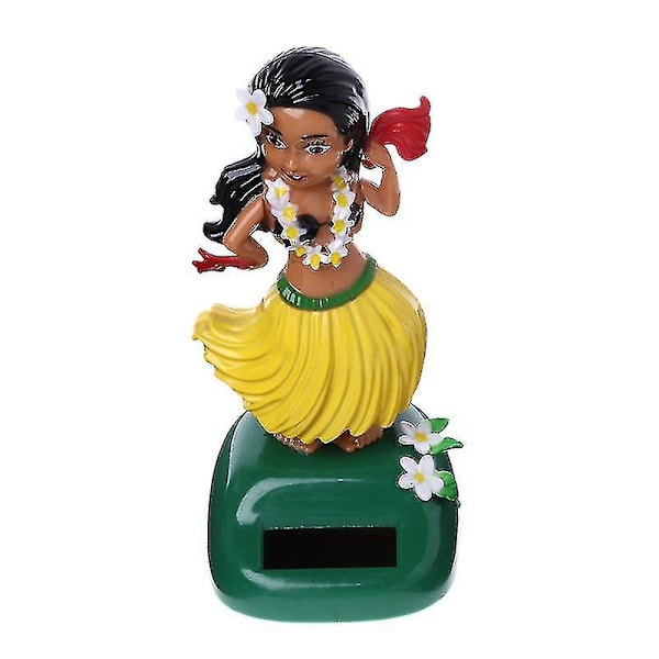 1 st bilprydnader Hawaii flicka Hula skakande huvud leksak solenergi bil interiör