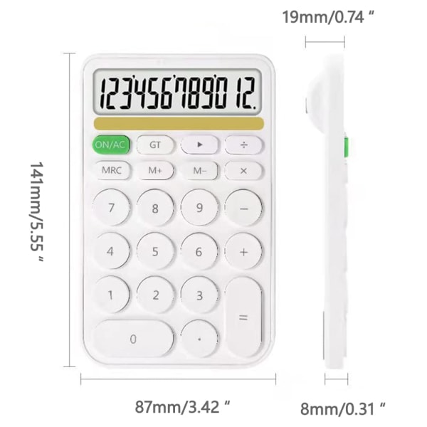 Orange Pocket Calculator Kontorsräknare Elektronisk miniräknare Bärbar miniräknare