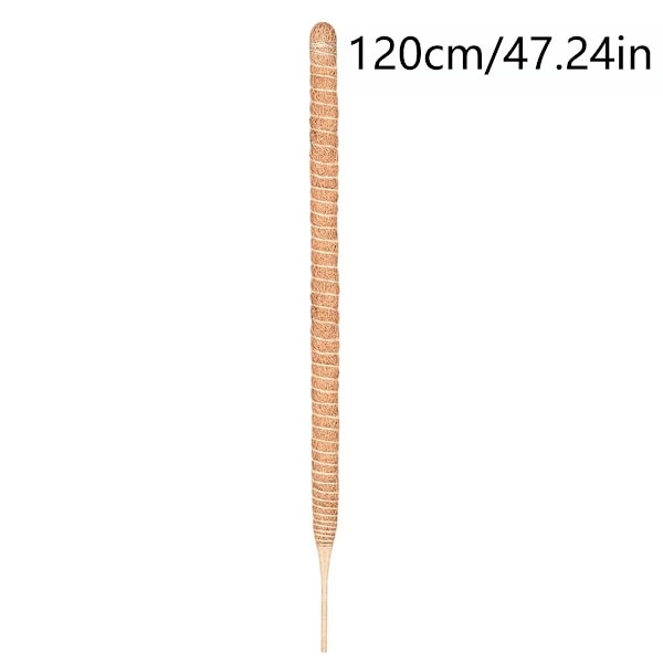 120cm (47\") Böjbar Moss Pinne för Växter, Monstera Moss Pinne Kit för Klätterväxter, Handgjorda Smala Växtstöd för Inomhusväxter