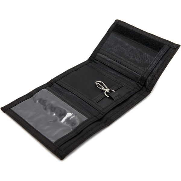 RFID Slim Camouflage Plånbok/Trifold Canvas Utomhus Sport Plånbok för Pojkar & Barn (Svart) Black