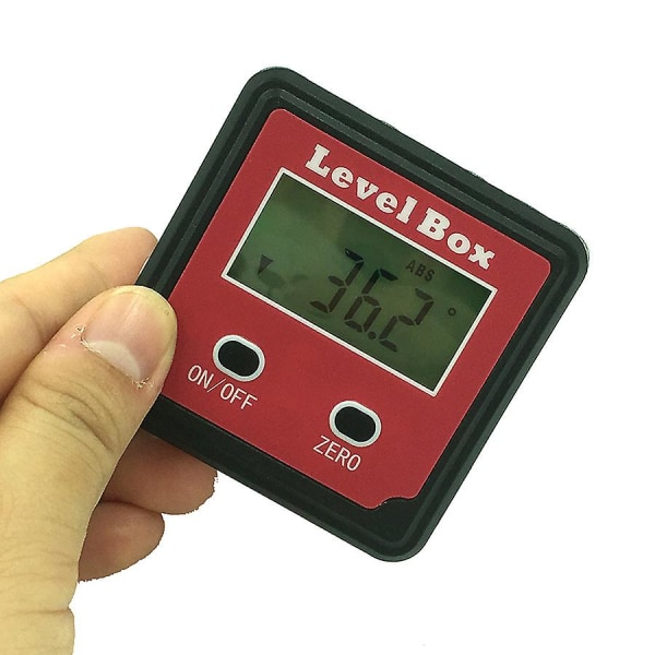 Digital Vattenpass Box Aluminium Vinkelmätare Nivåmätare Fasadmätare Lutningsmätare Med Hållfunktion Bakgrundsbelysning Och Magnetisk Bas (med Hållfunktion)