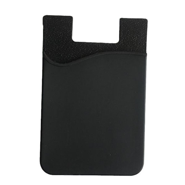 2-pack Universal Mobilplånbok/Korthållare - Självhäftande Svart