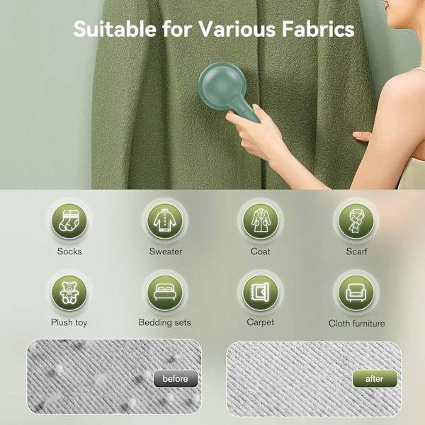 Tyg Rakapparat, Bärbar Ludd Remover med 2 Utbytbara Blad, USB Laddningsbar Fluff Remover Bobble Remover för Kläder Tyg, Blå Mldmquk08312