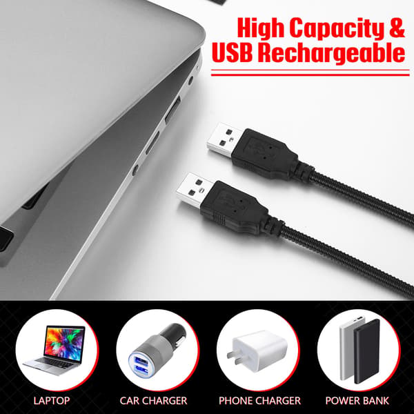 Bærbar USB Fleksibel Stav Dæmpbar Touch Switch LED Hvidt Lys Lampe til Laptop Computer PC