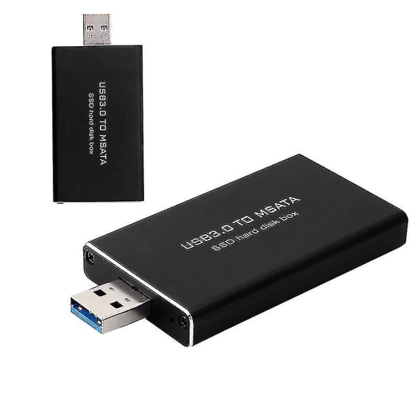 USB 3.0 till Msata Ssd Hard Disk Box Converter Adapter Hölje Externt case 1st