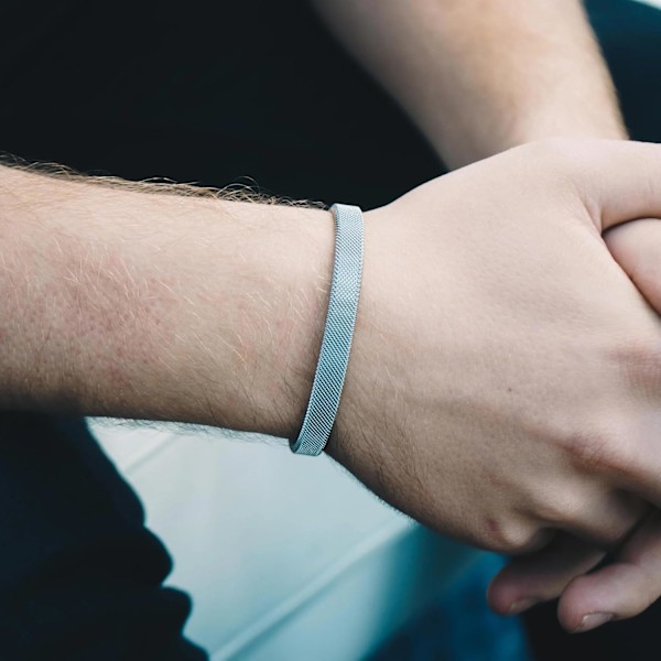Herrar Armband i Rostfritt Stål Mesh