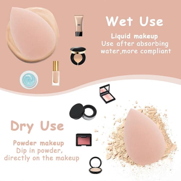 Makeup Svamp Beauty Blender 6 Stykker Ansigt Makeup Børster Sæt