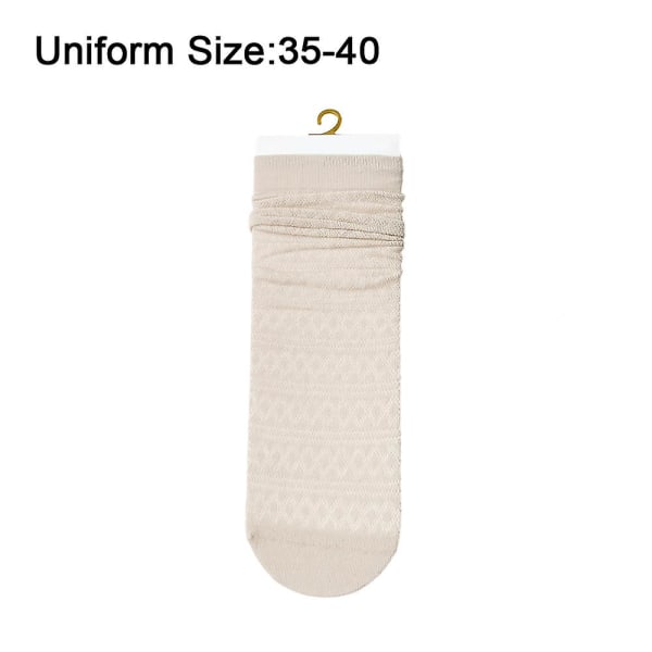 Women's Thin Bamboo Skirt Socks - Casual Coloured Round Socks