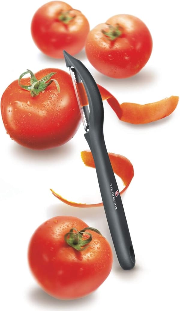 1 pc Fruit and Vegetable Peeler, Small and Lightweight Stainless Steel Versatile - Black