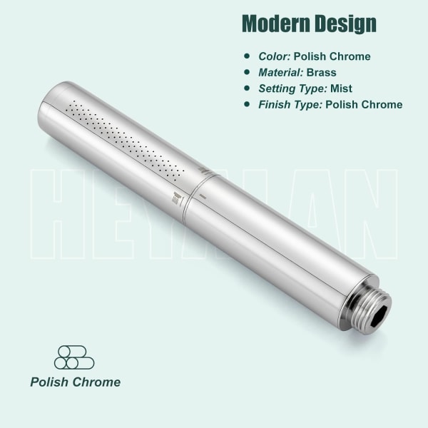 Handhållen dusch Handhållen duschspray Badrum duschstav Högtryckslyx Handdusch Mässing Högflödes handduschhuvud, Dubbla funktioner Polished Chrome Dual Functions Style