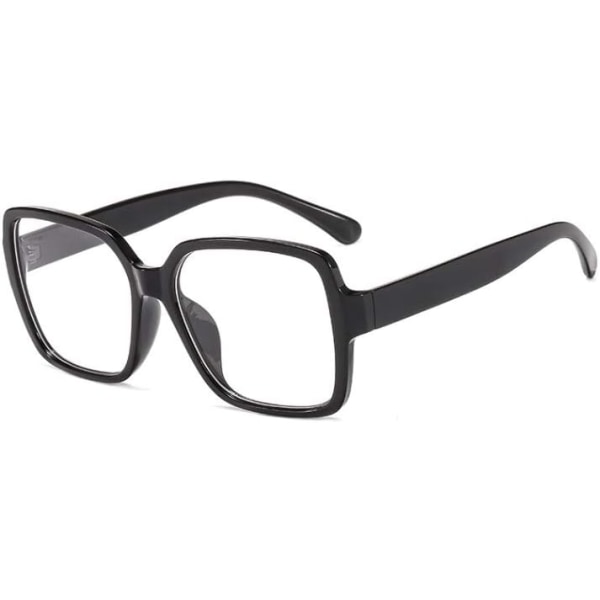 2023 Oversize Eyeglasses Unisex Square Glasses - Black Frames Clear lens