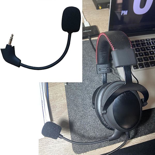 3,5 mm Aux Udskiftningsmikrofon 15 cm til Kingston til HyperX Cloud 2 II