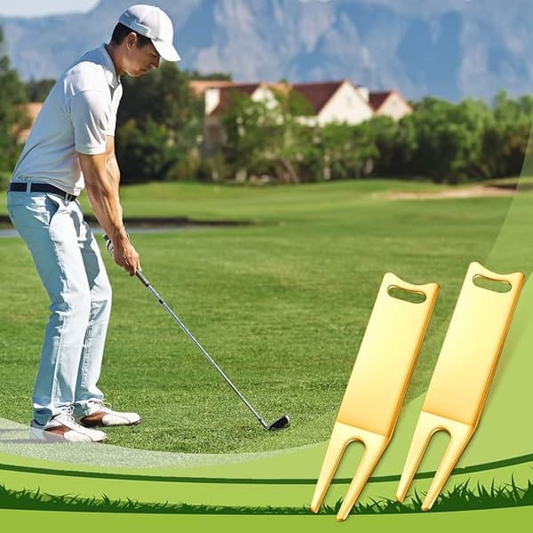 8 Pieces Golf Divot Repair Tool Portable Golf Divot Fork Golf Divot Tool Golf Accessories, gol