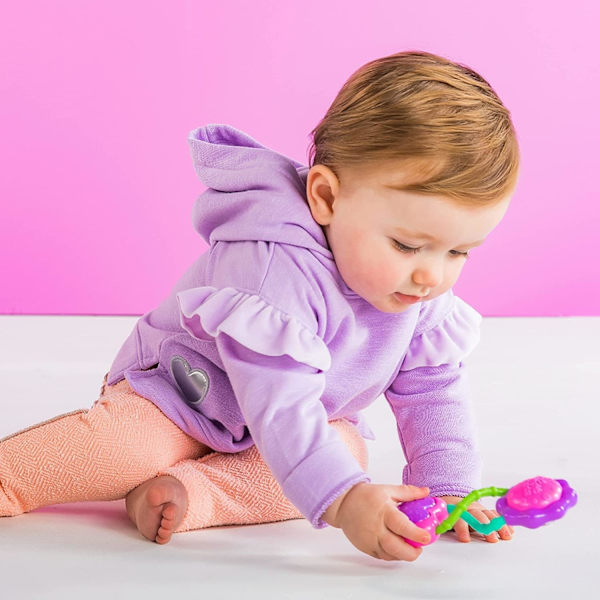 Oball Easy Grasp Shaker Rattle BPA-fri leksak för spädbarn Pink