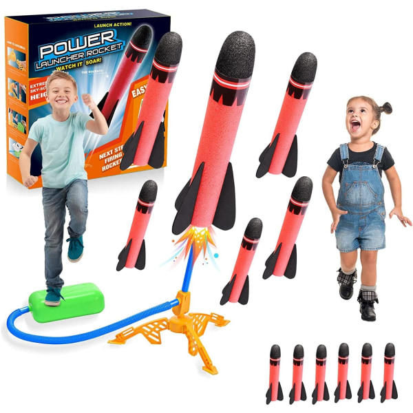Gutte leker for 3-12 år gamle gutter, hageleker for barn gutter jenter gaver 3-9 år gamle gutter leker 3-9 utendørs spill bursdagsgaver for barn leker Ga Rocket Theme6pcs Rocket Theme6pcs