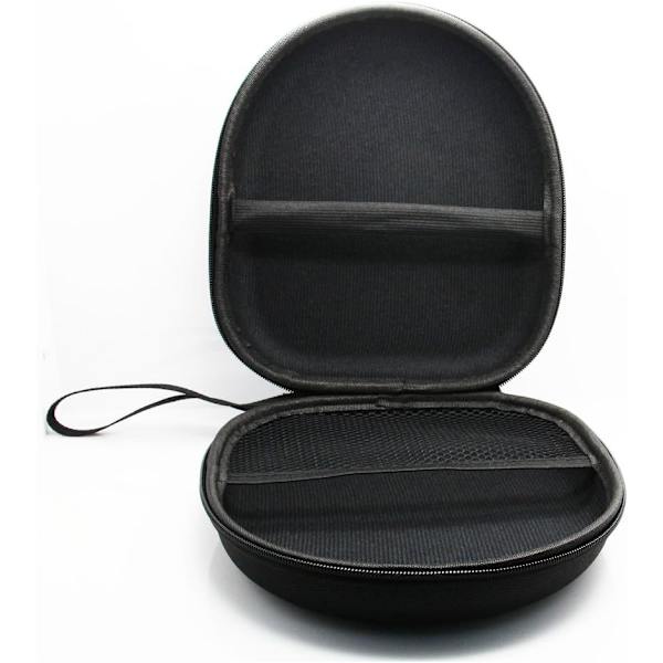 Stort hörlursfodral Universellt bärbart skyddande fodral Väska Förvaringslåda (21CM x 19CM x 6CM) Black