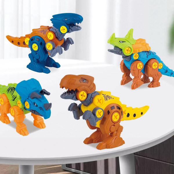 Dinosaurie Leksak Barn Pedagogiska Förskola Leksaker Montera Byggstenar Leksaker