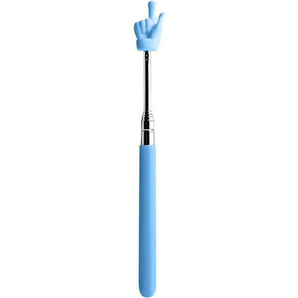 Telescopic Teacher Pointer Extendable Pointer Finger Pointer Mini Classroom Pointer for Teachers (Blue)