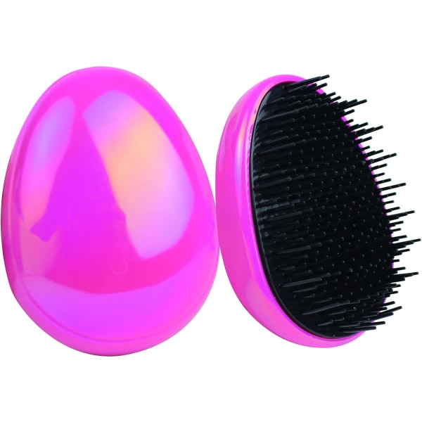 Wet Detangler-hårborste, hårförlängningsborste för hårförlängning för kvinnor, flickor och barn, minikompakt hårborste för barn (färgglad röd)