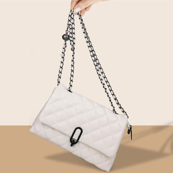 Små dametasker, quiltede crossbody-tasker, damemode skuldertasker, quiltede tasker, dame