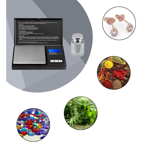 500g Calibration Weight with Chrome Plating - Precision Accuracy for Digital Scale Balance, Science Lab (Single)
