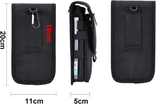 Bältesväska Telefonfodral, Stor Smartphone-väska, Multifunktionell Bältesväska för Män (11*20cm)