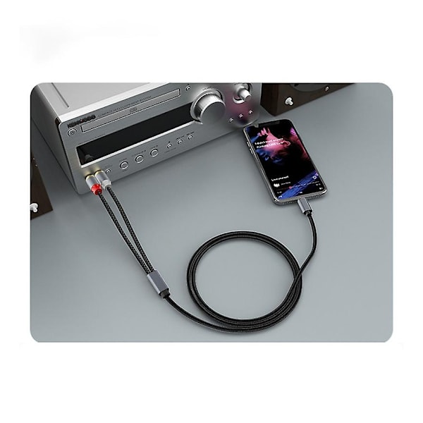 USB-C - RCA-audiostereokaapeli