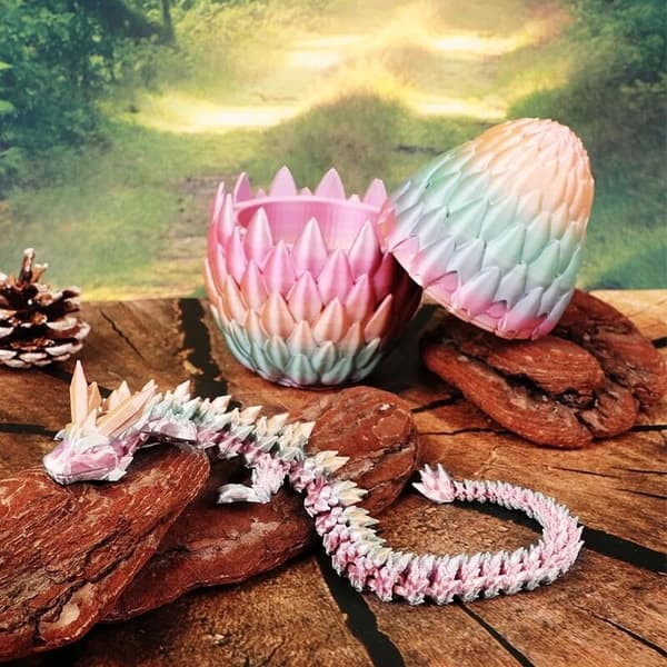 3D-printet laserdrageegg med 12\" fleksibel drage-fidgetleke Laser Colorful