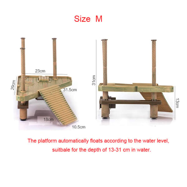 Turtle Floating Platform, Automatic Turtle Dock Resting Place-M