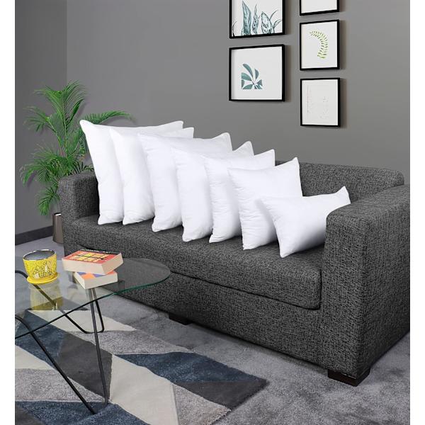 Kuddfyllnadskuddar (4-pack), 45 x 45 cm (18\" x 18\") Kuddfyllnadskuddar, Kuddar i ihålig fiber för soffa och soffa (vit) White 45x45 cm (Pack of 4)