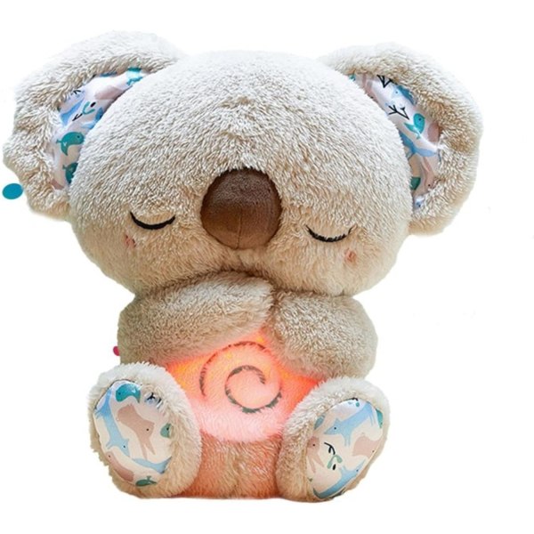 Relief Koala Plush Toy | Breathing Otters Plushies Doll | Sleep Koala Bear Stuffed Animal with Soothing Music & Lights | Cute Sleeping Relief Koa