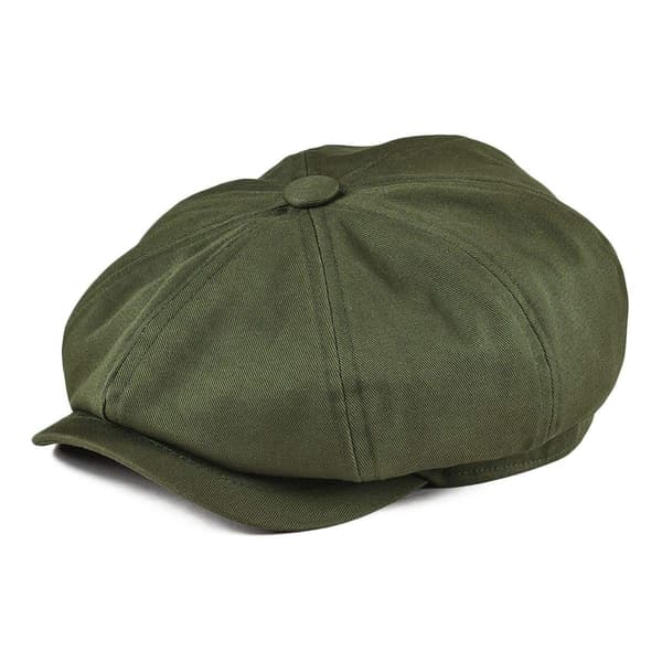 Herrarnas newsboy flat cap, 100% bomull taxi driver hatt.