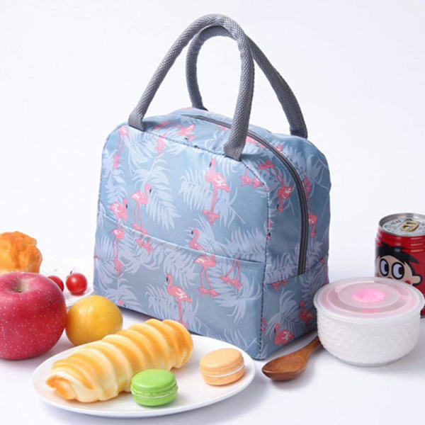 Frokostpose, Isoleret Frokostpose Køletaske Bærbar Flamingo Termisk Frokostposer Organizer Tote Taske til Kvinder Voksne Børn Arbejde Skole Picnic Flamingo