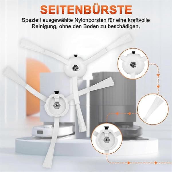 Til Q P10 Robot Støvsuger Sidebørste Moppeklud Støvposer Reservedele Tilbehør bs