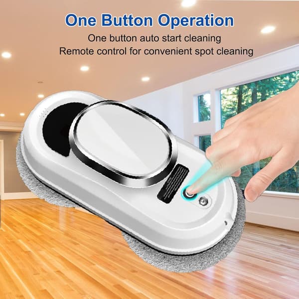 Window Cleaning Robot, Automatic Window Cleaner with Powerful Suction, Intelligent Path Planning, and Remote Control