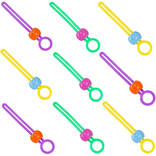 Återanvändbara gummivridband, universella silikonslipsar, kabelband, påsklämmor, matpåsklämmor för matförvaring, praktiska för att hålla maten fräsch Colorful