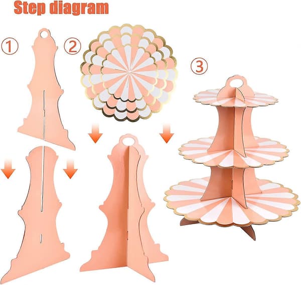 2 stk. 3-lags kakestativ