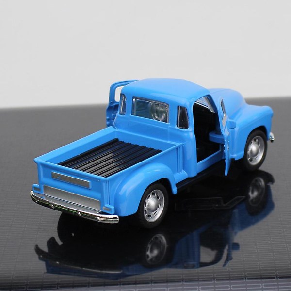 Klassisk pickupbil 1/32 Skrämselmodell Simulering Legering Diecasts Pull Back Vehicle Toy For Boy Kids Collection