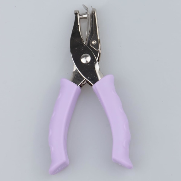 6 mm:n yksireikäinen rei'itys, yksireikäinen rei'itys askarteluun, pieni rei'itys Täydellinen askarteluihin Paperi-scrapbooking-korttilaput (violetti) Purple
