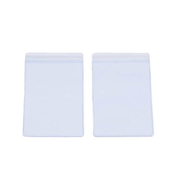 100 stk. Genanvendelige Smykketasker Selvforseglende Plastikposer Lynlåsposer, Klar PVC Anti-oxidation Emballagepose til Opbevaring af Ringe Øreringe - 7x10cm