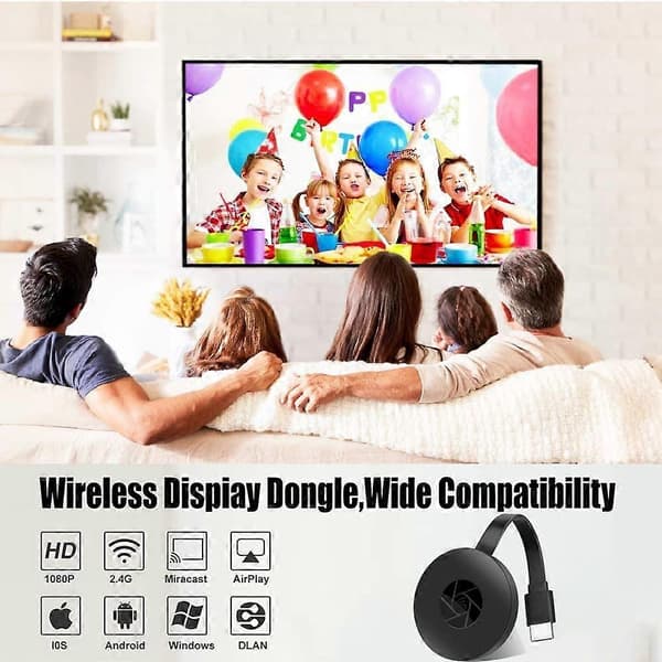 Bluetooth 5.0 Sender Mottaker, 2 i 1 Bluetooth Adapter, Kompatibel med Bluetooth Lydenheter for PC/TV/Bil Lydsystem/Kablede Høyttalere