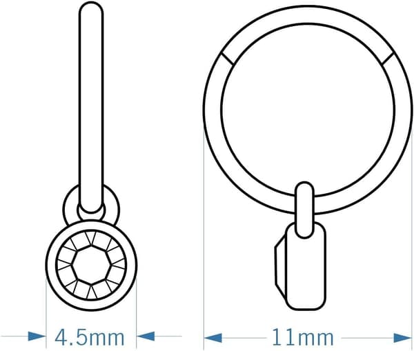 Sinalaa Crystal Huggie Hoop Örhängen för kvinnor