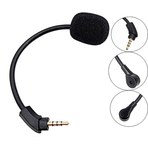Udskift Aux 3.5mm Spilmikrofon Svanehals Mikrofonarme Til HyperX Cloud Revolver S