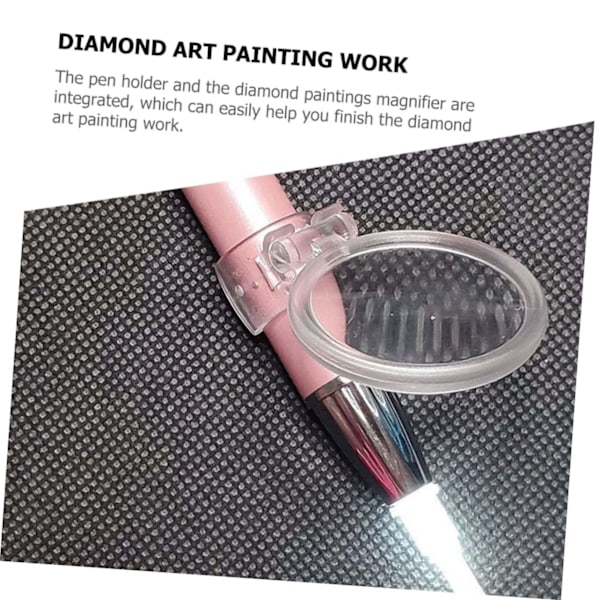 4-delad pennhållare förstoringsglas bulk strasspenna bulk diamantpenna diamantbroderipenna set förstoringsglas broderi förstoringsglas