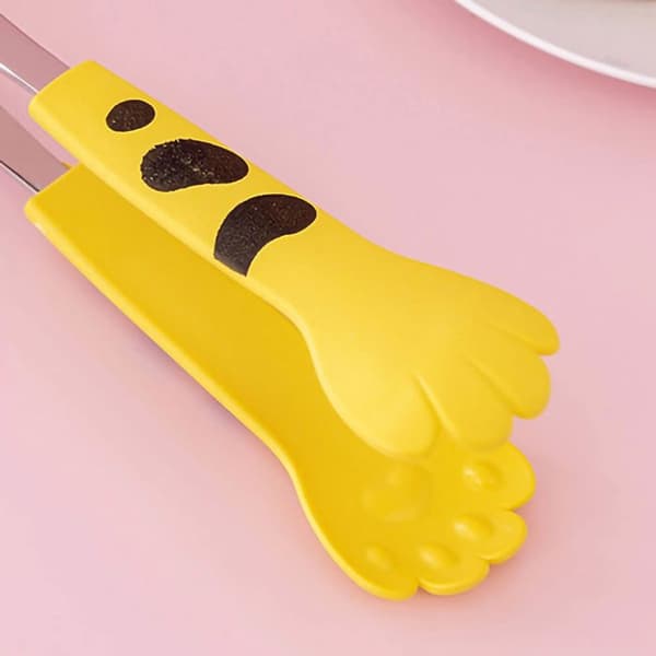 Kjøkkenredskap - Potetformede tenger - Rustfritt stål - Gul - Moderne design