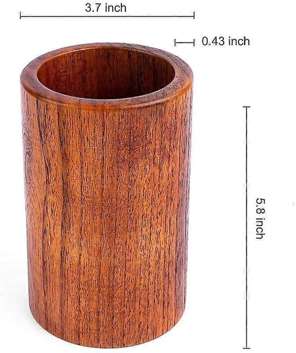 Køkkenredskabsholder i træ, 14,7 x 9,4 cm